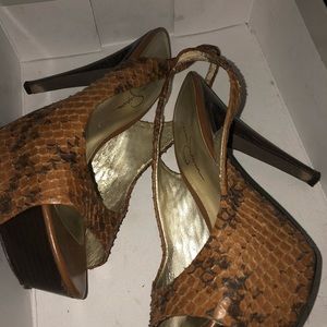 Jessica Simpson Slingback Pumps Snakeskin